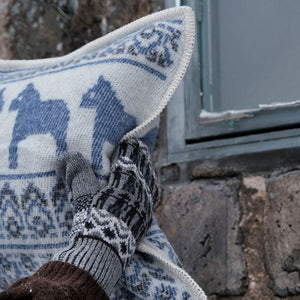 Jacquard Woven Cushion Cover - 100% Wool - Darlana (50x50cm)