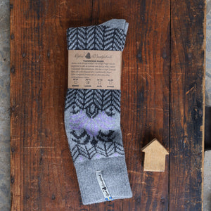 Long Woollen Rag Socks - Recycled Lambswool - Fager (Adults 34-41)