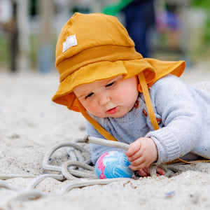 Firefighter Sun Hat - 100% Organic Cotton Muslin (6m-5y+)