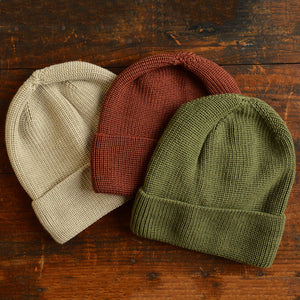Knitted Slouch Beanie - Wool/Silk (Child-Adult)