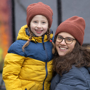 Knitted Slouch Beanie - Wool/Silk (Child-Adult)