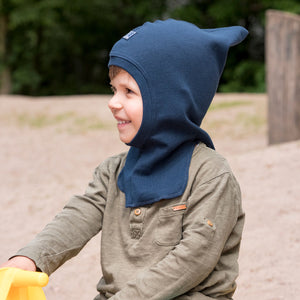 Baby Pixie Balaclava with Neck Warmer - Wool/Silk (6-24m)