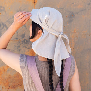 Bandana Style Sun Visor - 100% Organic Linen (Child-Adult)