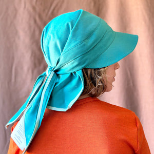 Bandana Style Sun Visor - 100% Organic Cotton - UV60+ (Child-Adult)
