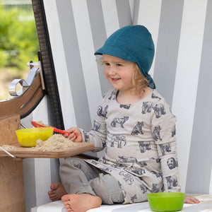 Merino Sun Visor - Organic Wool/Silk (Baby-Adult)