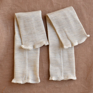 Baby Fine Legwarmers in Organic Wool/Silk (0-2y+)