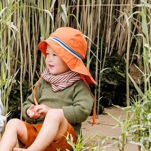 Firefighter Sun Hat - 100% Organic Cotton - UV60+ (6m-8y+)