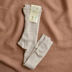 Child's Footless Tights - 100% Organic Wool (1-8y)