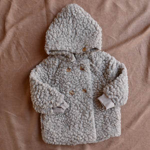 Plush Hooded Jacket - Wool/Tencel Teddy (1-8y) *Returning 2026