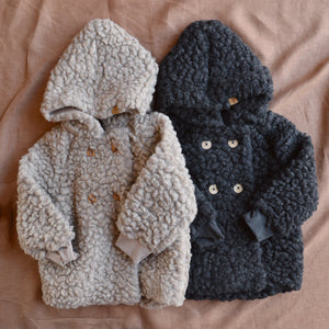 Plush Hooded Jacket - Wool/Tencel Teddy (1-8y) *Returning 2026