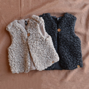 Plush Vest - Wool/Tencel Teddy (1-6y)