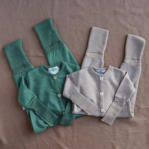 Sleepsuit Onesie - Terry Organic Merino Wool/Silk (0-4y)