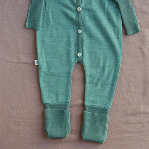 Sleepsuit Onesie - Terry Organic Merino Wool/Silk (0-4y)