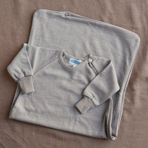 Sleeping Bag with Arms - Terry Organic Merino Wool/Silk (0-4y)