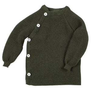 Knitted Baby Jacket - Organic Merino Wool (0-4y)