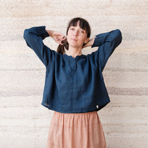 Women's Garden Shirt in Handkerchief Linen