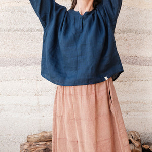 Women's Garden Shirt in Handkerchief Linen