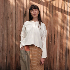 Women's Garden Shirt in Organic Cotton Crepe