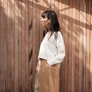 Women's Garden Shirt in Organic Cotton Crepe