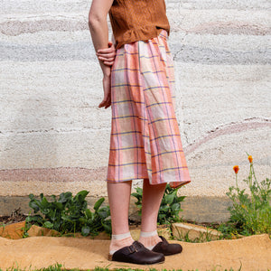 Pocket Skirt - 100% European Linen - Mon Fleur (Women S-L)