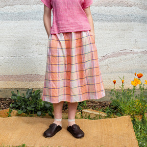 Pocket Skirt - 100% European Linen - Mon Fleur (Women S-L)