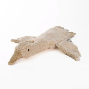 Cuddly Goose Toy/Heat Pack in Organic Cotton/Lambswool - Linen *Coming Soon