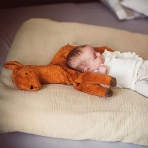 Cuddly Deer Toy/Heat Pack in Organic Cotton/Lambswool (Small) *Returning Soon