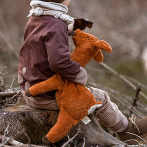 Cuddly Deer Toy/Heat Pack in Organic Cotton/Lambswool (Small) *Returning Soon