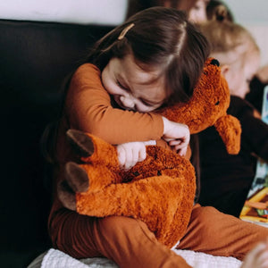 Cuddly Deer Toy/Heat Pack in Organic Cotton/Lambswool (Large)