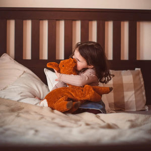 Cuddly Deer Toy/Heat Pack in Organic Cotton/Lambswool (Large)