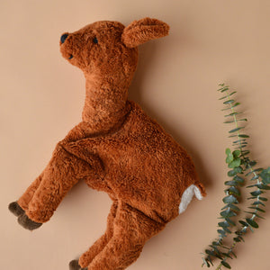 Cuddly Deer Toy/Heat Pack in Organic Cotton/Lambswool (Large)