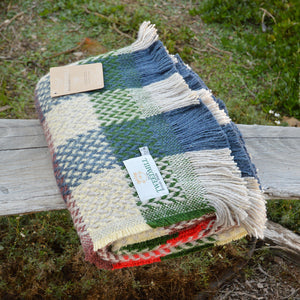 100% Recycled Wool Chunky Celtic Weave Blanket/Rug (120x150cm) *Restocking 2026
