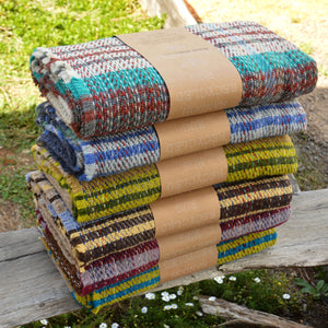 100% Random Recycled Wool Blanket/Rug - Medium (150x120cm)