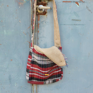 Messenger Bag 100% Recycled Wool Shoulder Satchel