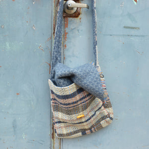 Messenger Bag 100% Recycled Wool Shoulder Satchel