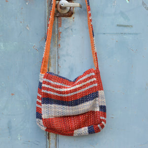 Messenger Bag 100% Recycled Wool Shoulder Satchel