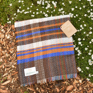 100% Random Recycled Wool Blanket/Rug - Large (183x150cm)