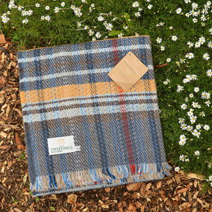 100% Random Recycled Wool Blanket/Rug - Large (183x150cm)