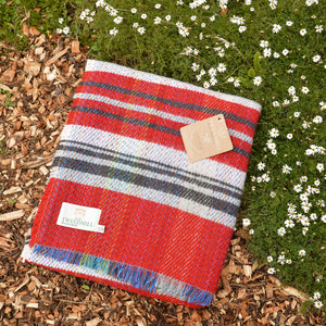 100% Random Recycled Wool Blanket/Rug - Large (183x150cm)