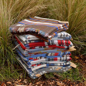 100% Random Recycled Wool Blanket/Rug - Large (183x150cm)