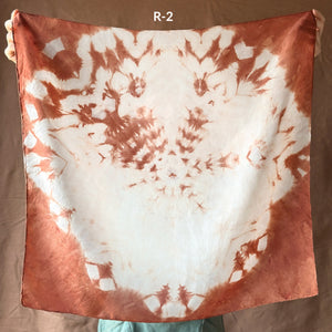 Plant Dyed Silk Bandana Scarves (66x66cm)