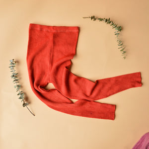Plant Dyed  Fine Knitted Merino Rib 3/4 Length Leggings (Women 8-12) *Returning 2026