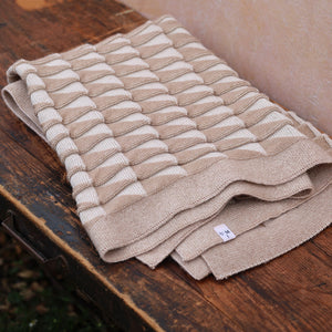 Baby Blanket Chunky Triangles - Alpaca/Organic Merino (96x80m)