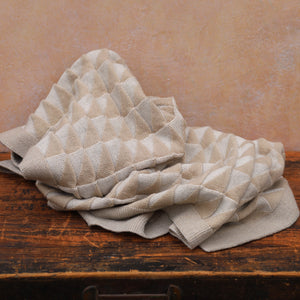 Baby Blanket Triangles - 100% Organic Plant Dyed GOTS Merino Wool (94x78m)