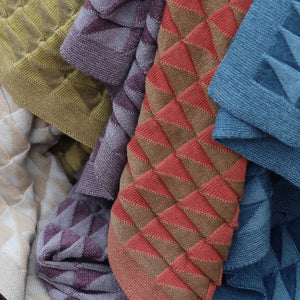 Baby Blanket Triangles - 100% Organic Plant Dyed GOTS Merino Wool (94x78m)