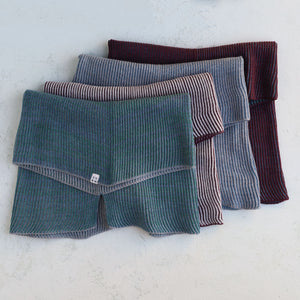 Brioche Split Cowl - 100% Extrafine Merino