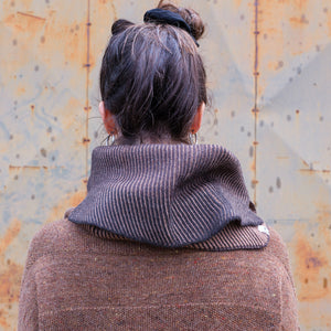 Brioche Split Cowl - 100% Extrafine Merino