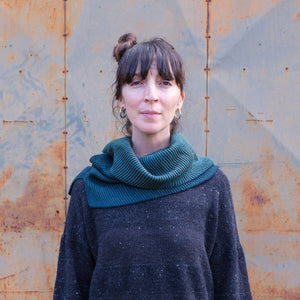 Brioche Split Cowl - 100% Extrafine Merino