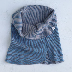 Brioche Split Cowl - 100% Extrafine Merino