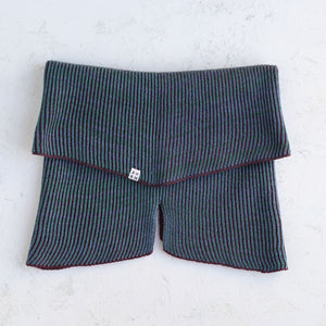 Brioche Split Cowl - 100% Extrafine Merino